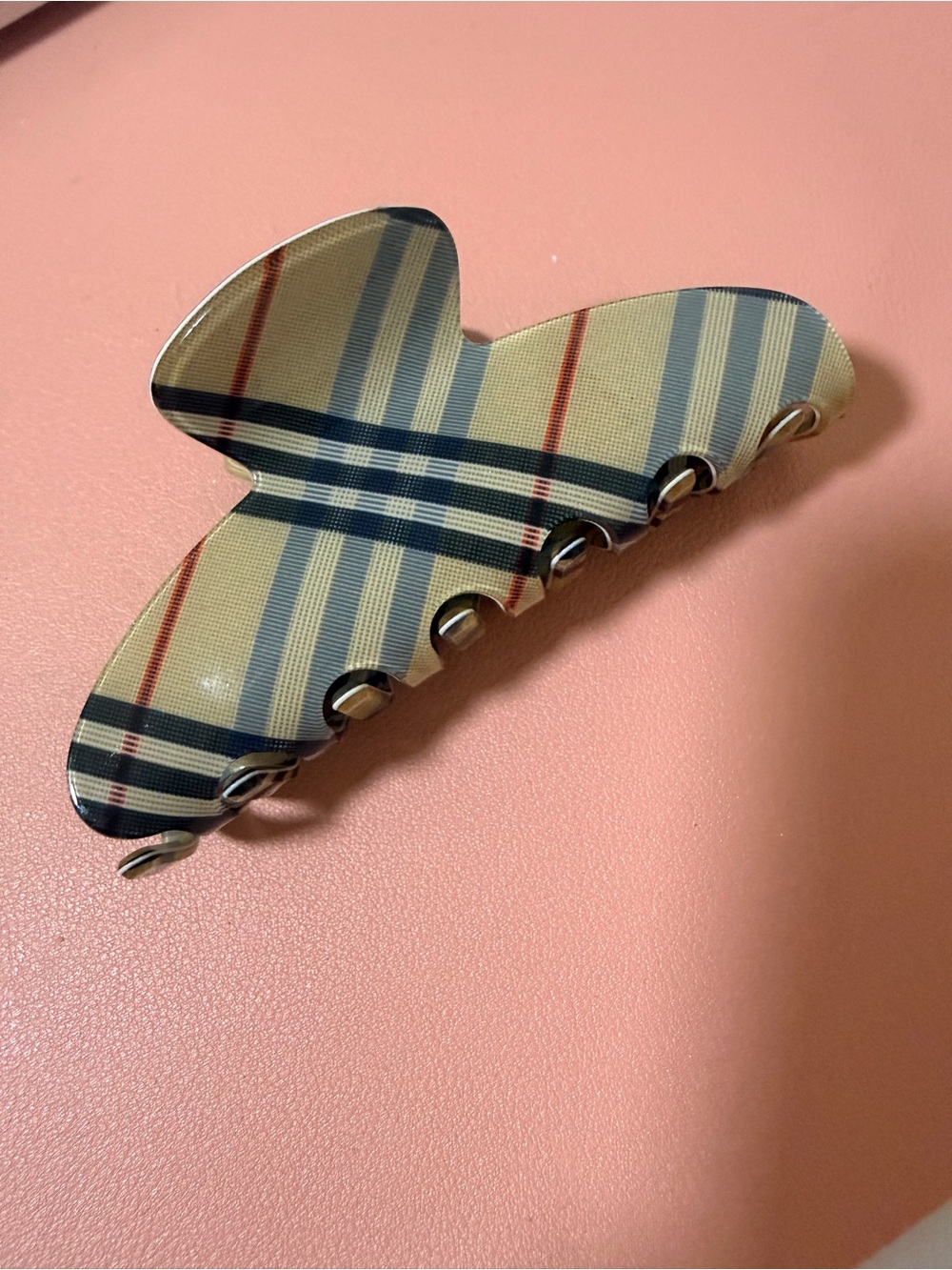Beige Pattern Hair Clip - Picture 3 of 3